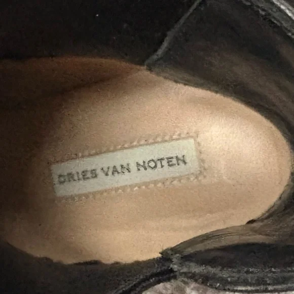 Dries Van Noten Black Leather Boots - Picture 8 of 15